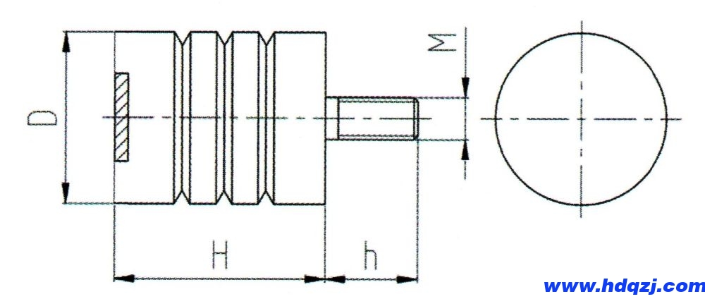 ZLA系列复合型缓冲器外形图纸
